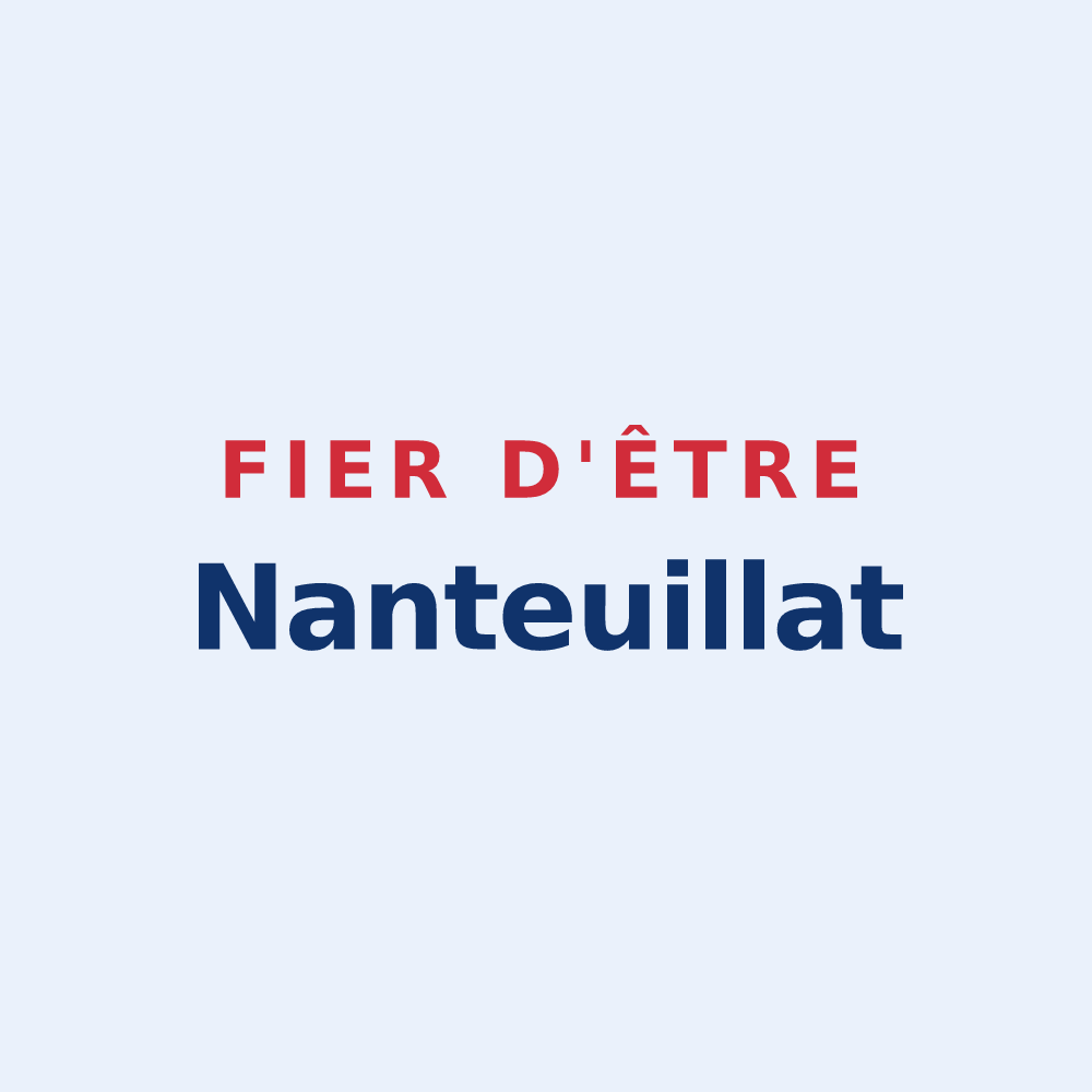 Sticker « Fier d'être Nanteuillat » — design pour Nanteuil-la-Forêt