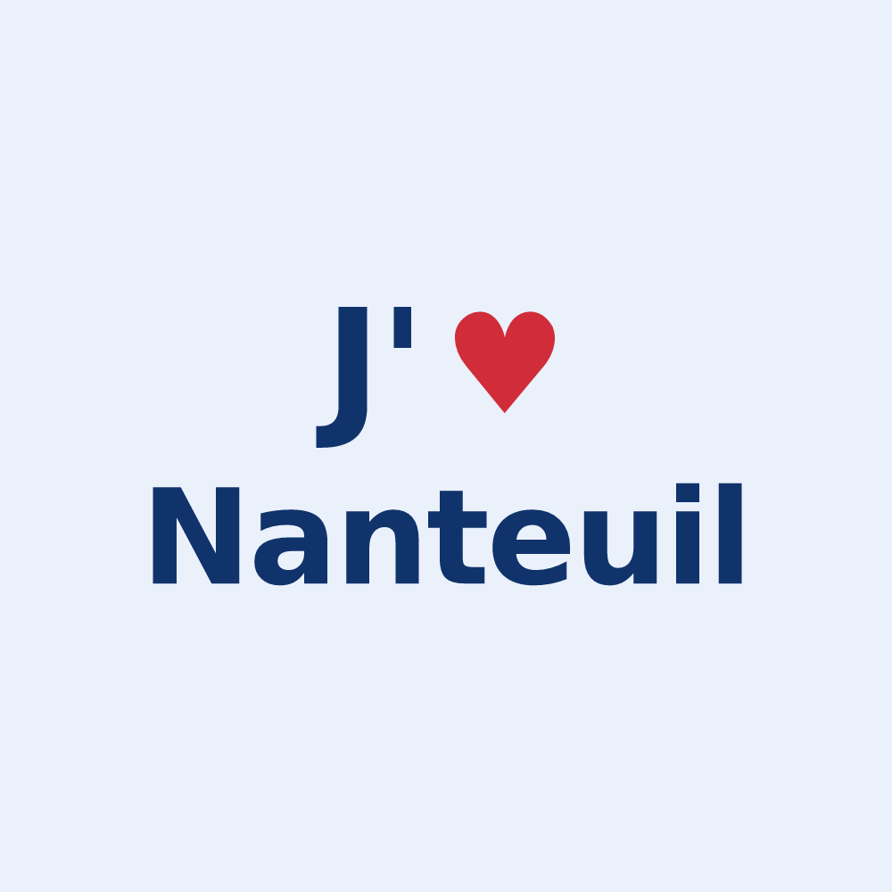 Sticker personnalisé Nanteuil — design J'aime Nanteuil