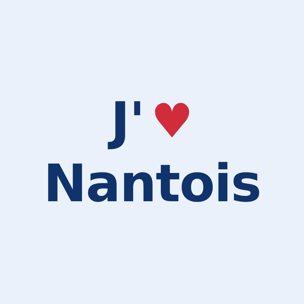 Sticker personnalisé Nantois — design J'aime Nantois
