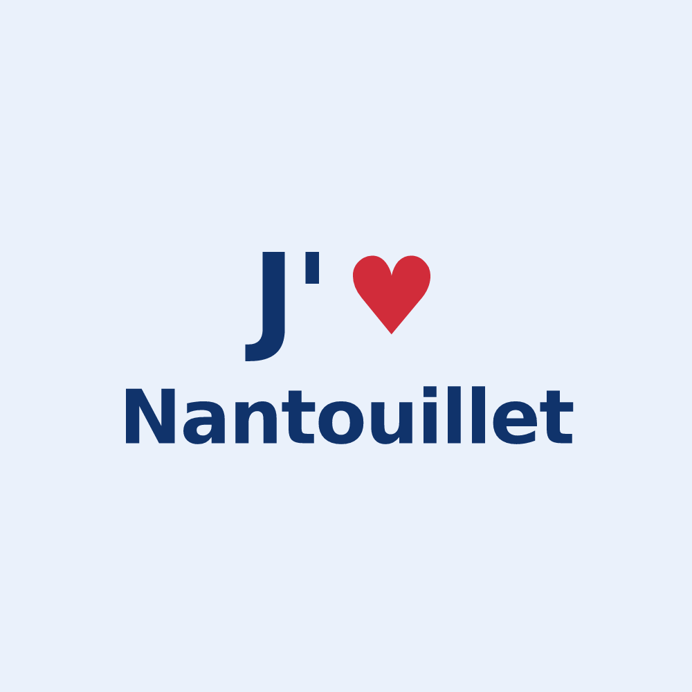 Sticker personnalisé Nantouillet — design J'aime Nantouillet