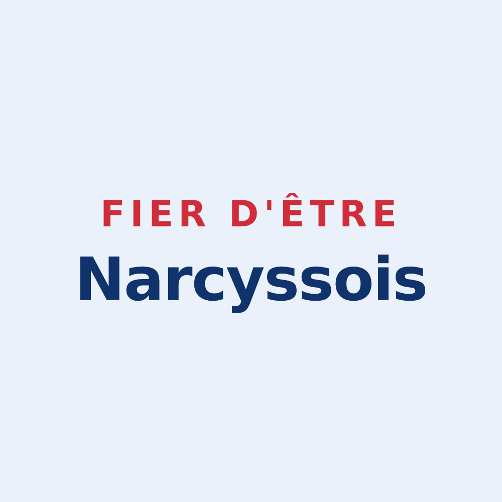 Sticker « Fier d'être Narcyssois » — design pour Narcy