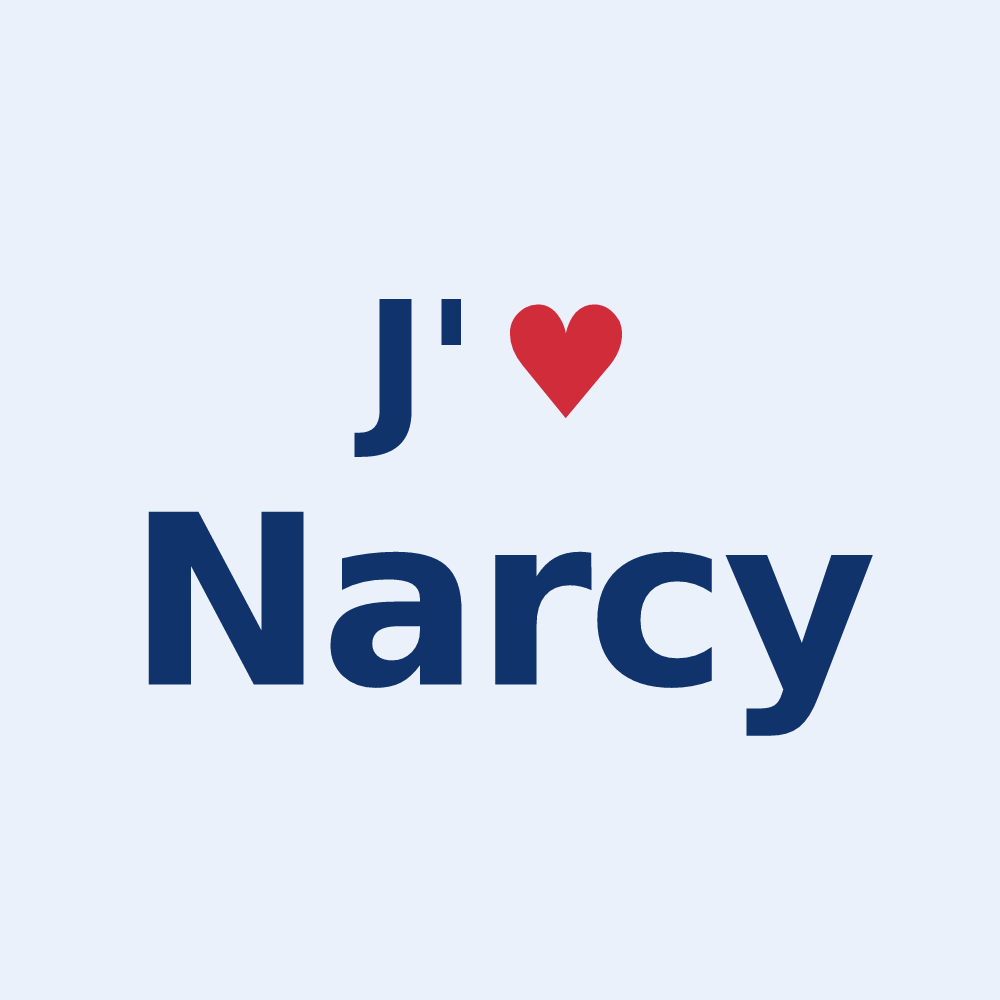 Sticker personnalisé Narcy — design J'aime Narcy