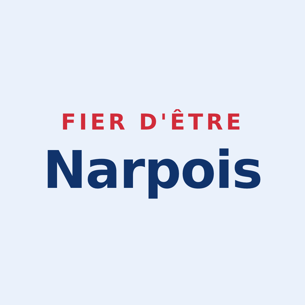 Sticker « Fier d'être Narpois » — design pour Narp