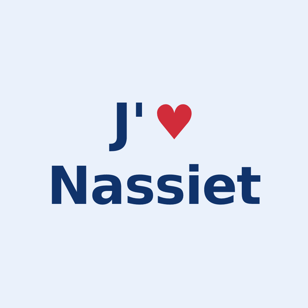 Sticker personnalisé Nassiet — design J'aime Nassiet