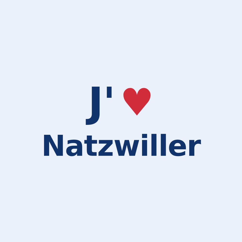 Sticker personnalisé Natzwiller — design J'aime Natzwiller