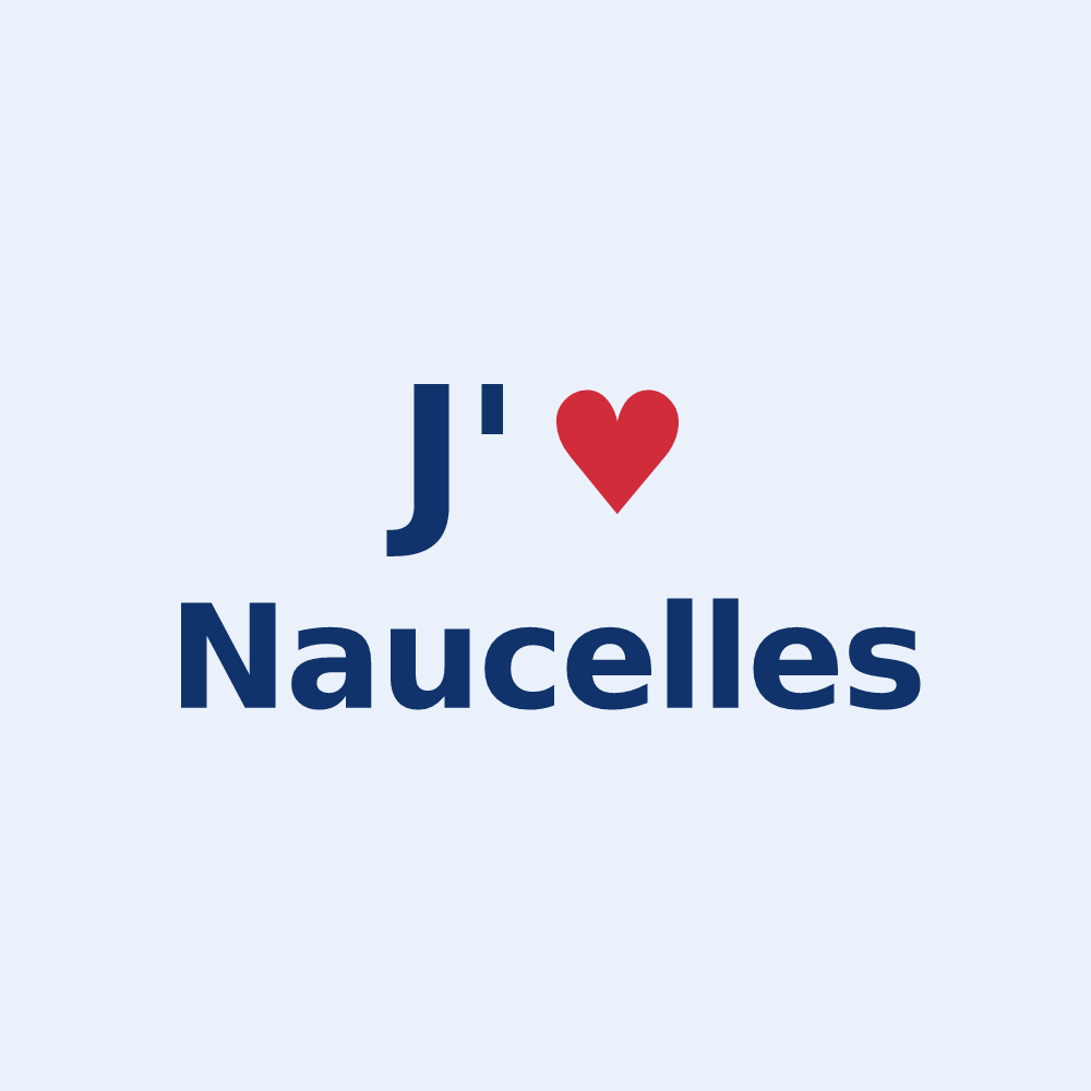 Sticker personnalisé Naucelles — design J'aime Naucelles