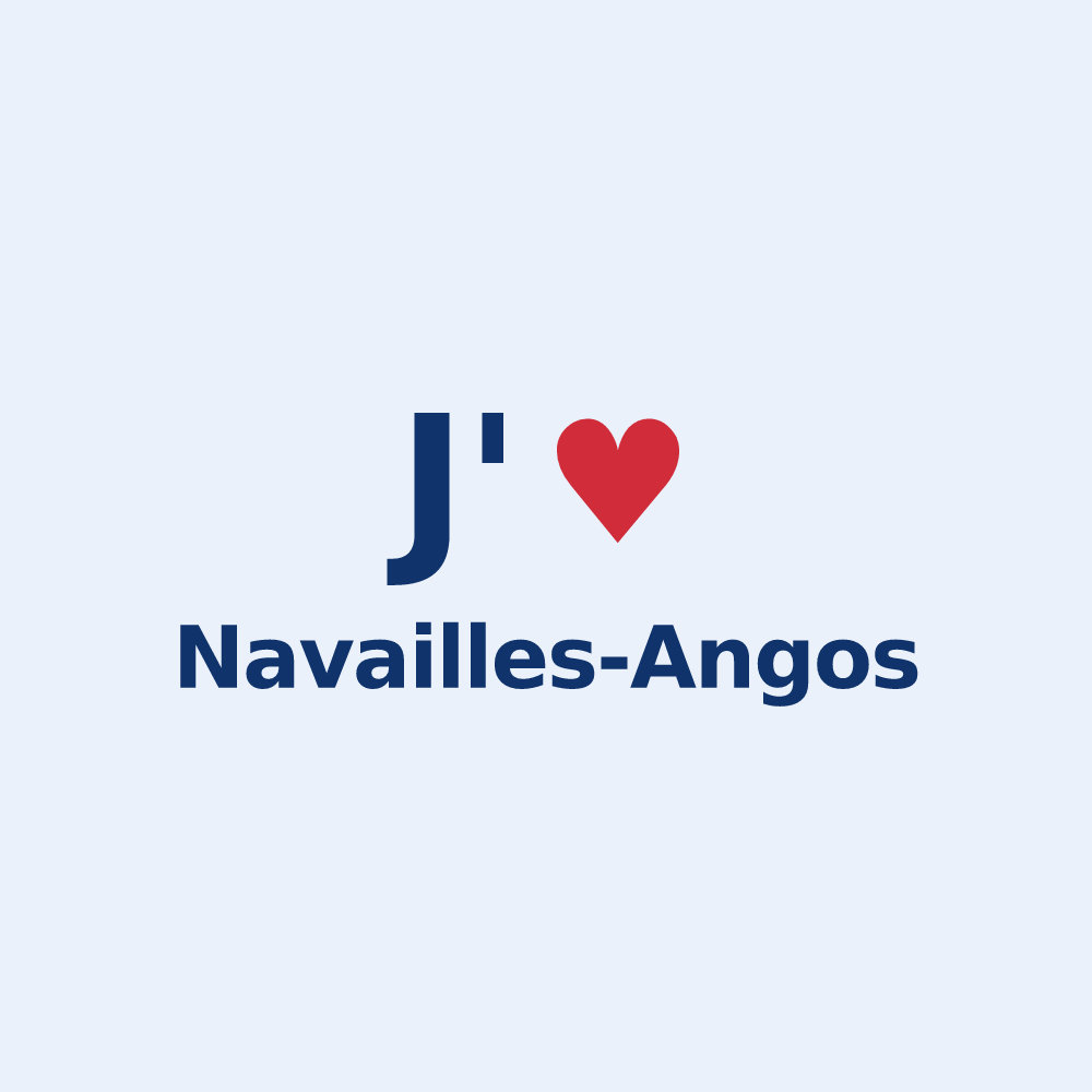 Sticker personnalisé Navailles-Angos — design J'aime Navailles-Angos