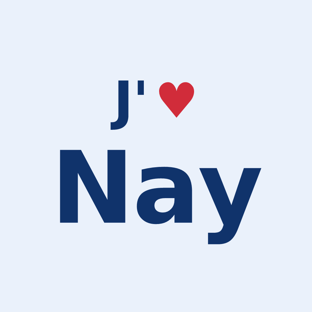 Sticker personnalisé Nay — design J'aime Nay