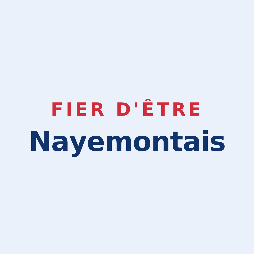 Sticker « Fier d'être Nayemontais » — design pour Nayemont-les-Fosses