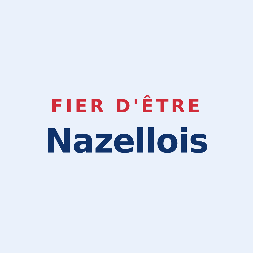 Sticker « Fier d'être Nazellois » — design pour Nazelles-Négron