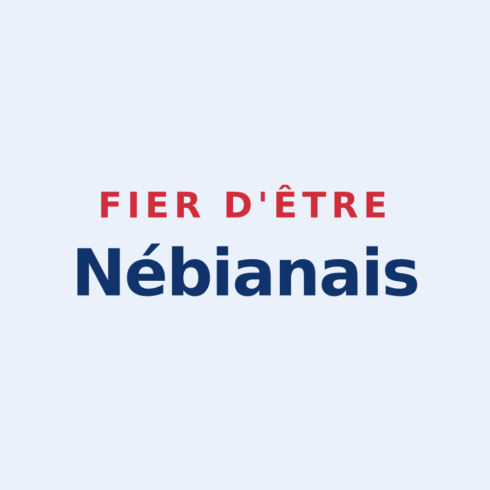Sticker « Fier d'être Nébianais » — design pour Nébian