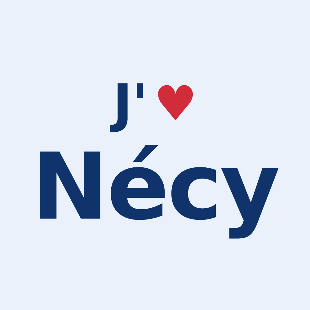 Sticker personnalisé Nécy — design J'aime Nécy