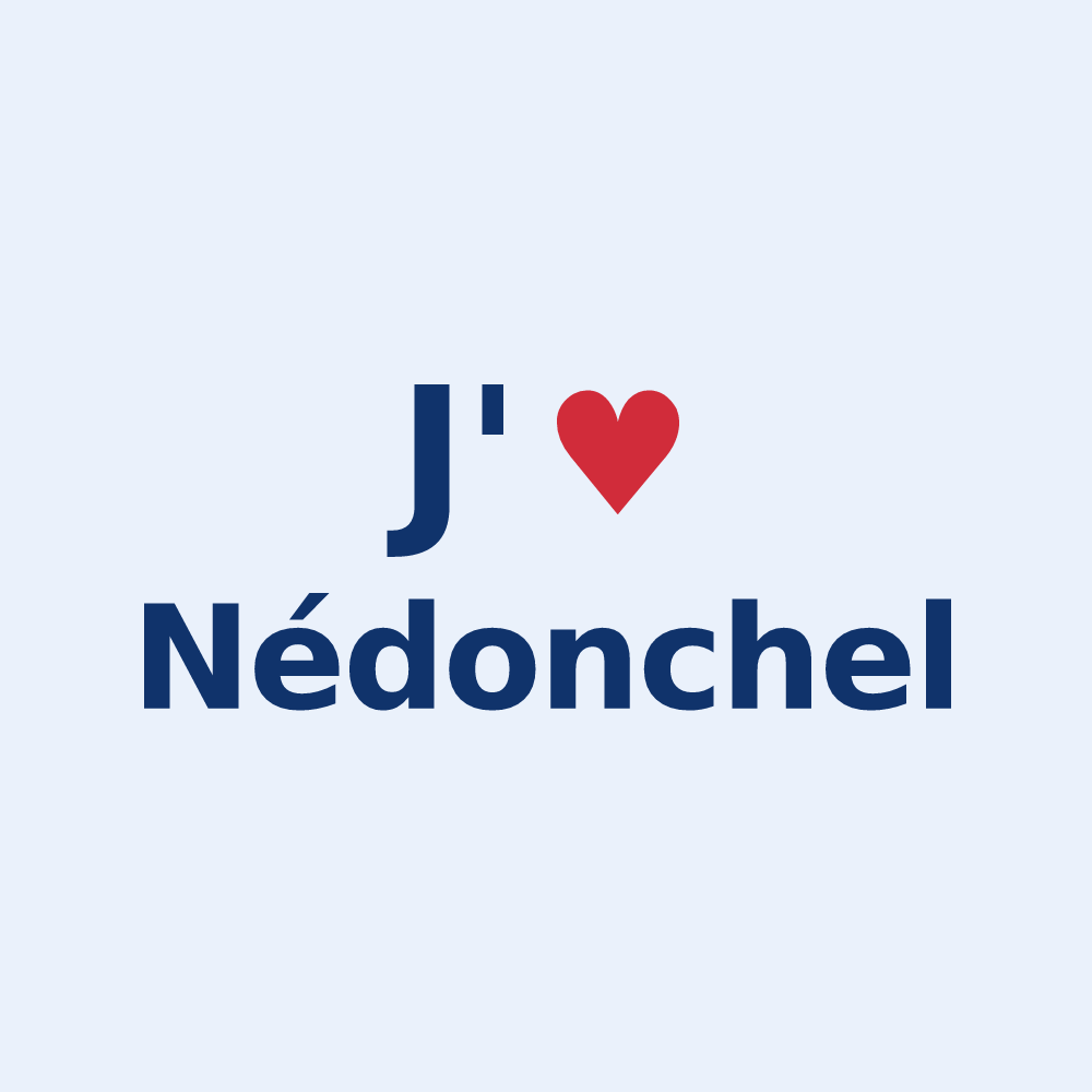 Sticker personnalisé Nédonchel — design J'aime Nédonchel