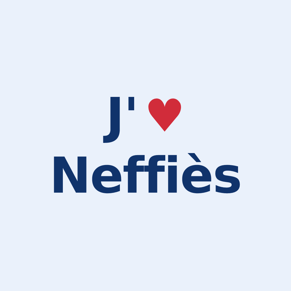 Sticker personnalisé Neffiès — design J'aime Neffiès
