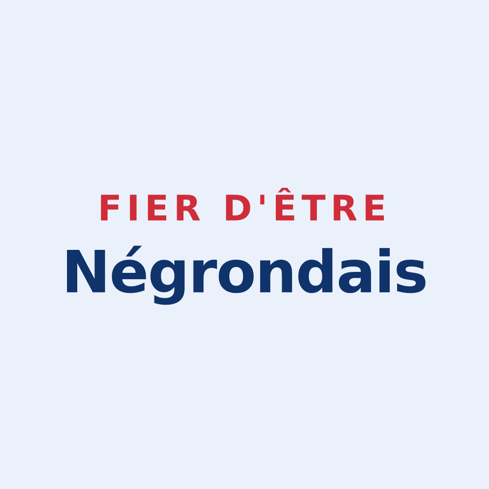 Sticker « Fier d'être Négrondais » — design pour Négrondes
