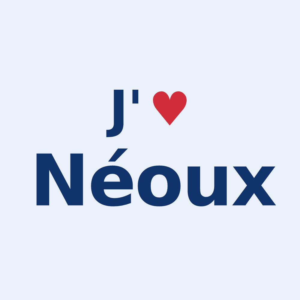 Sticker personnalisé Néoux — design J'aime Néoux