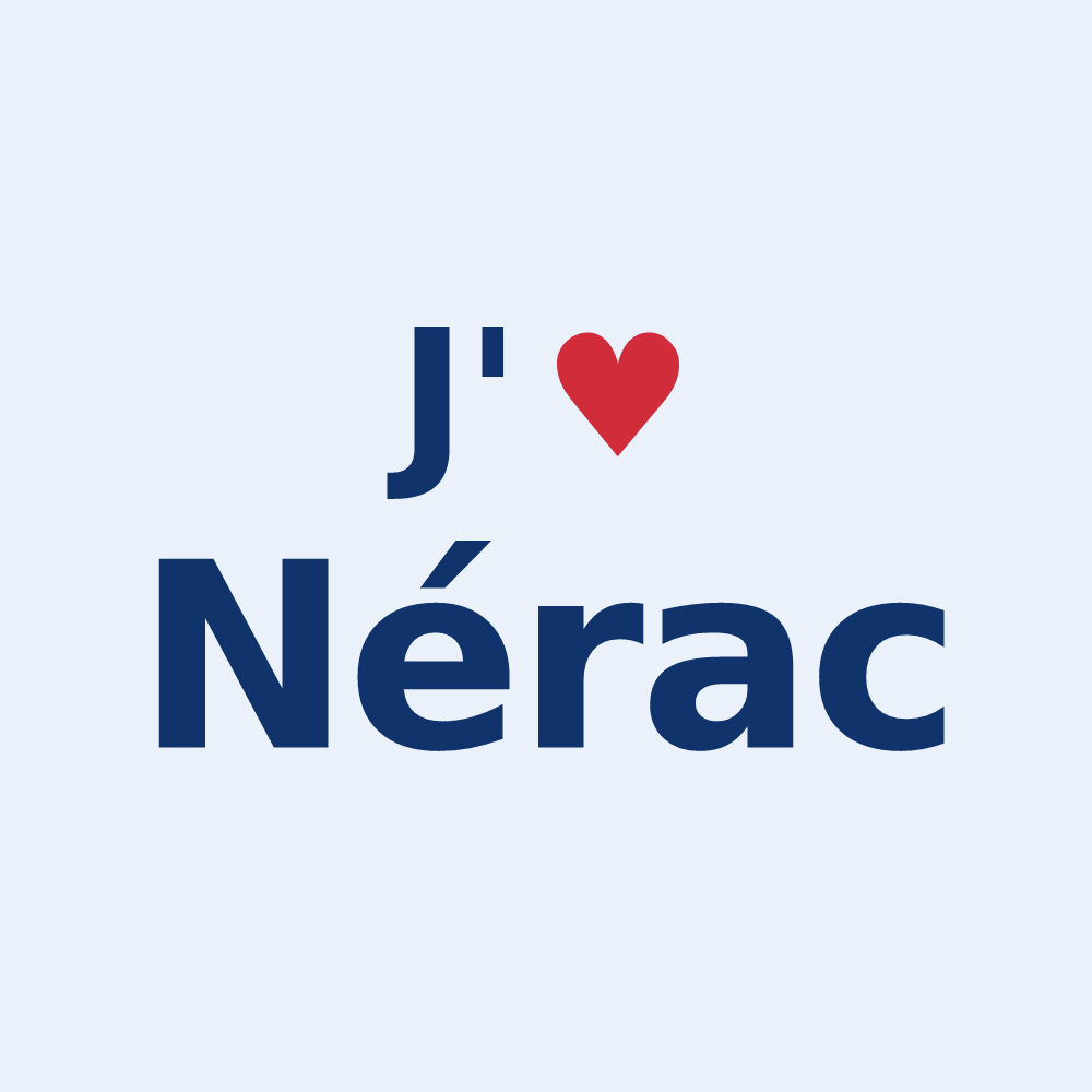 Sticker personnalisé Nérac — design J'aime Nérac