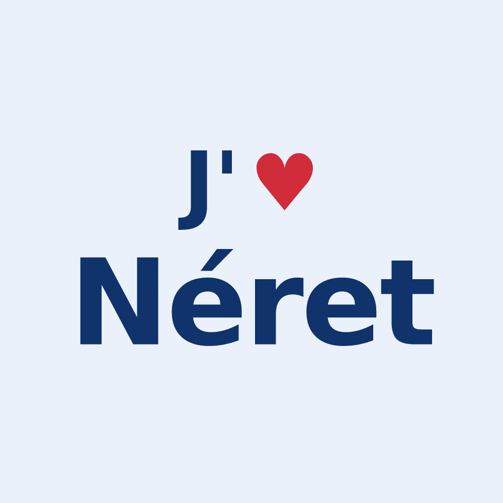 Sticker personnalisé Néret — design J'aime Néret