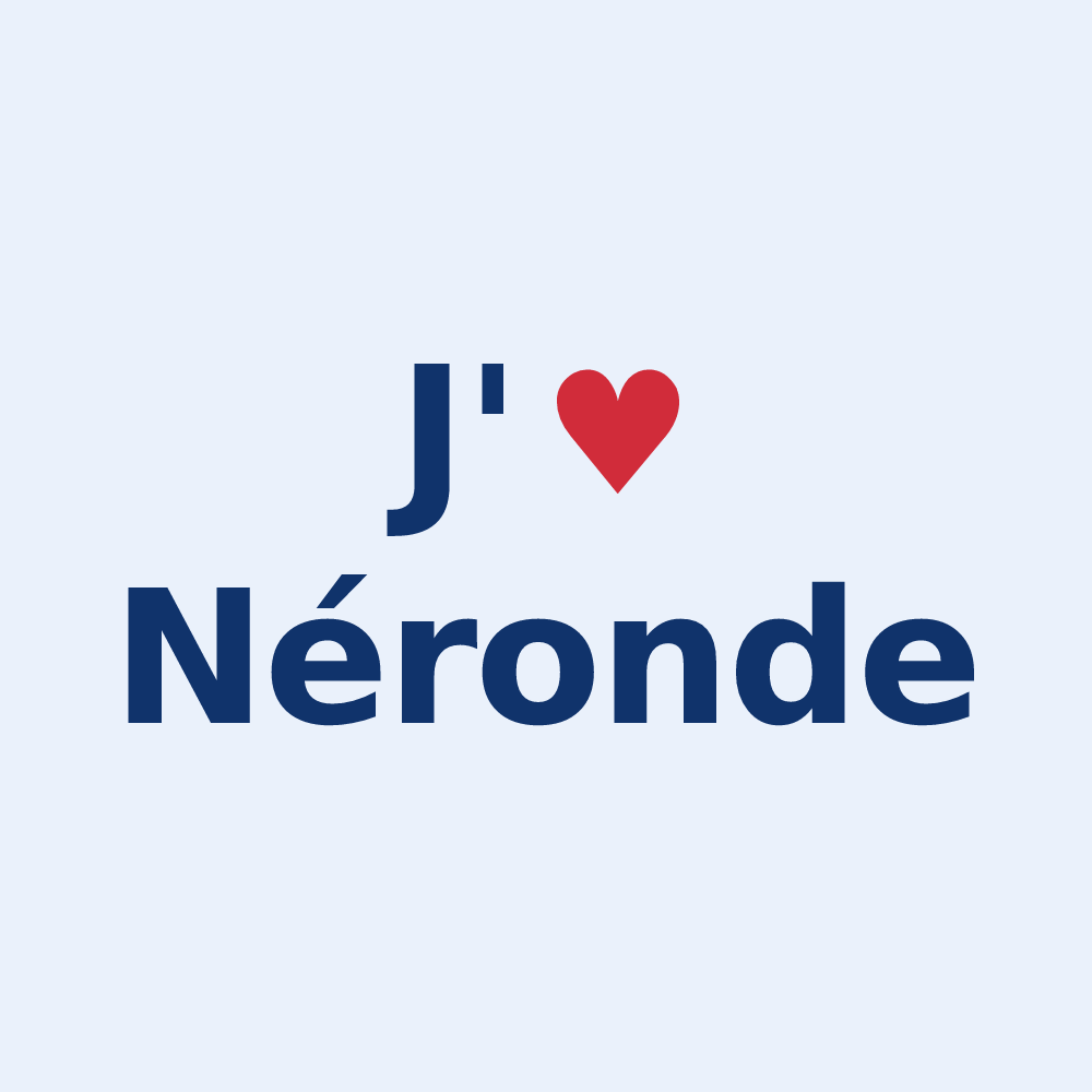 Sticker personnalisé Néronde — design J'aime Néronde