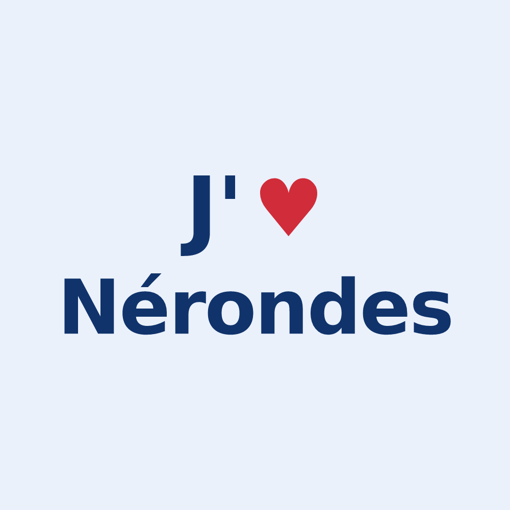 Sticker personnalisé Nérondes — design J'aime Nérondes