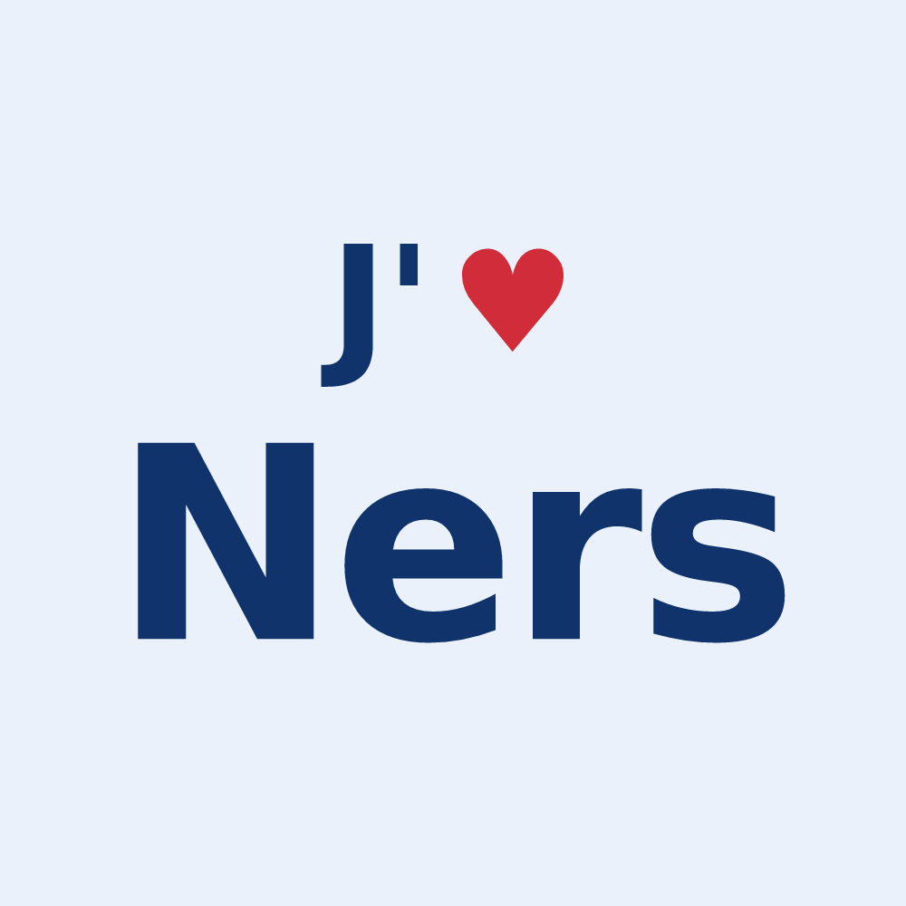 Sticker personnalisé Ners — design J'aime Ners