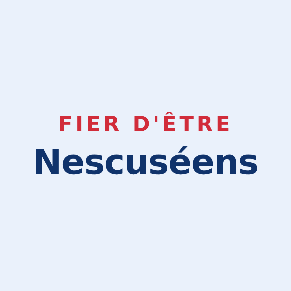 Sticker « Fier d'être Nescuséens » — design pour Nescus