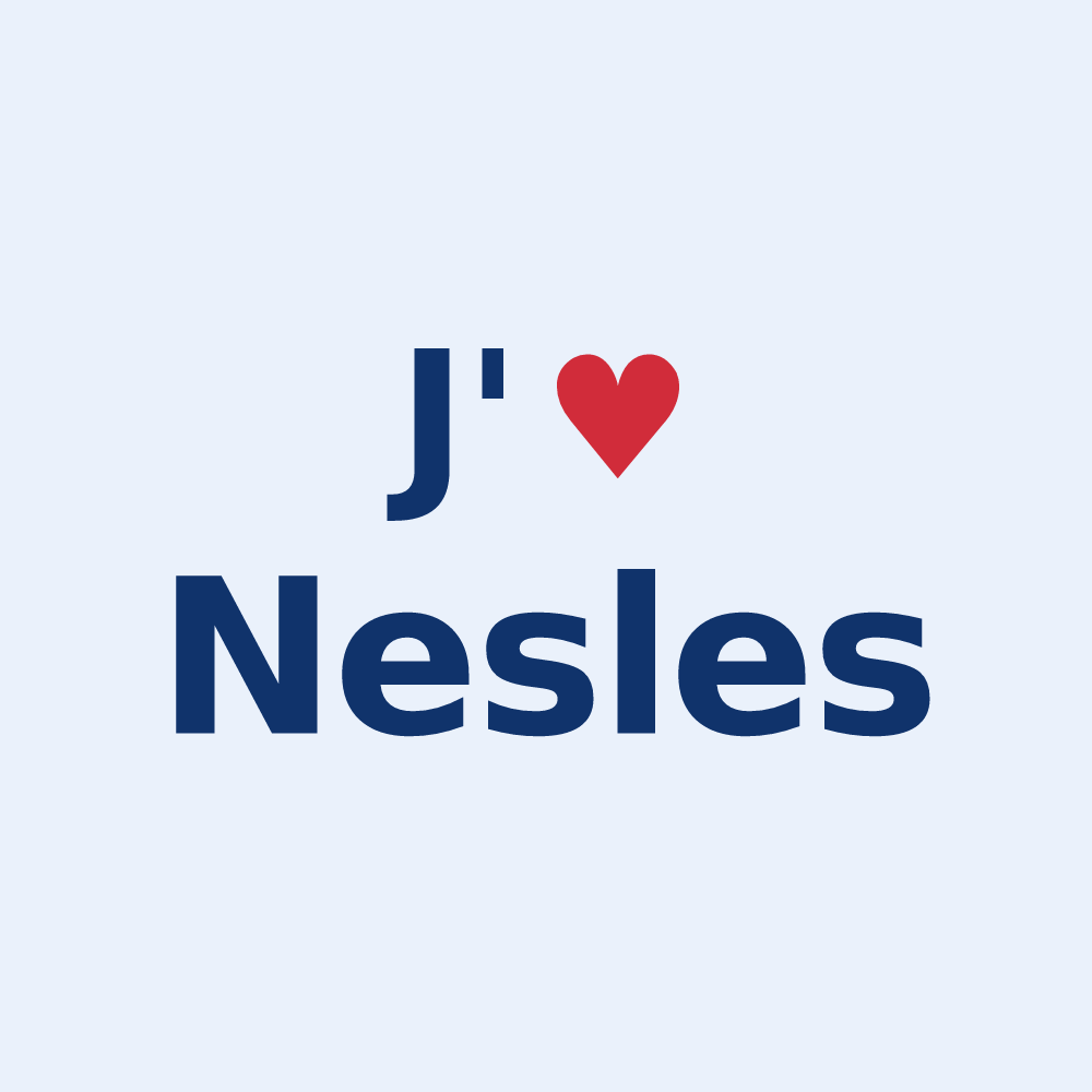 Sticker personnalisé Nesles — design J'aime Nesles