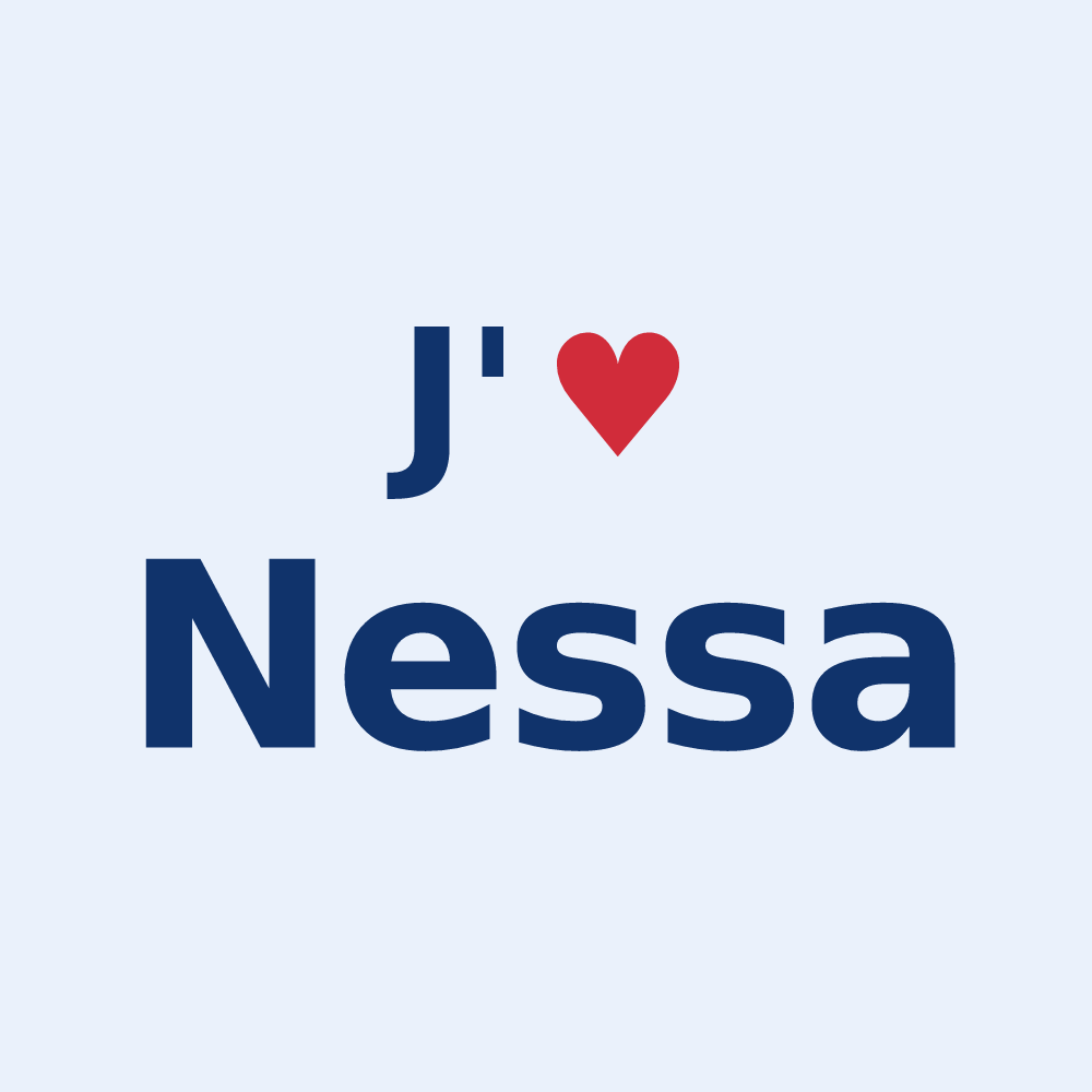 Sticker personnalisé Nessa — design J'aime Nessa