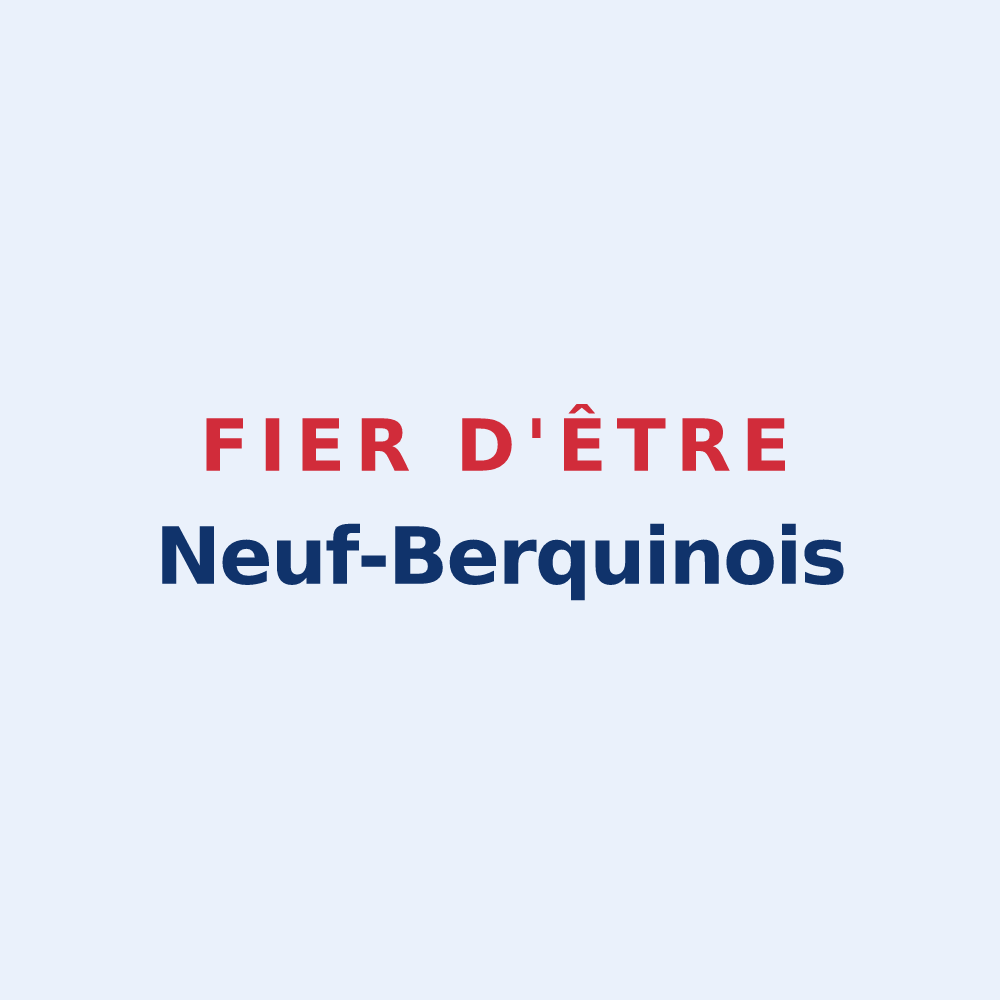 Sticker « Fier d'être Neuf-Berquinois » — design pour Neuf-Berquin