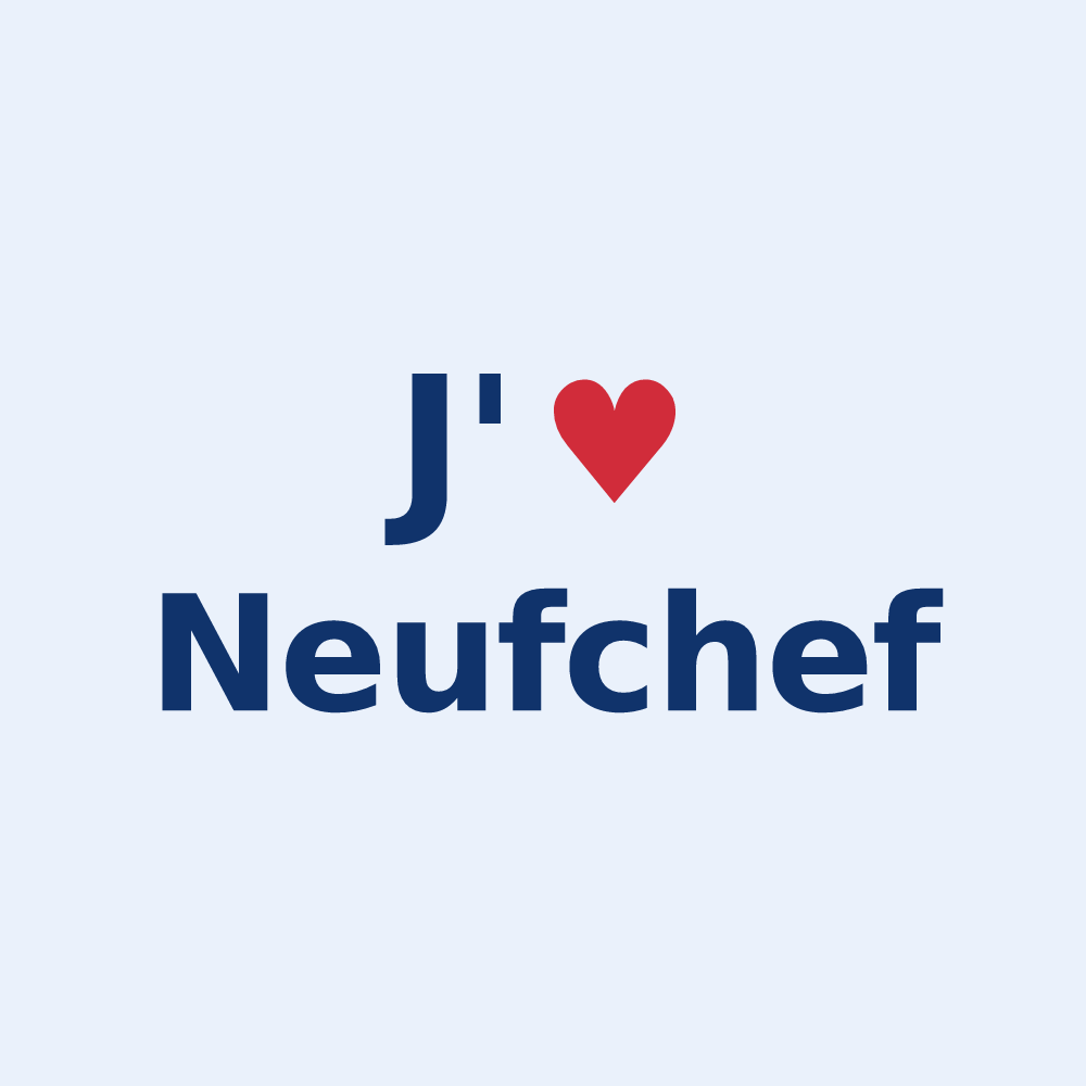 Sticker personnalisé Neufchef — design J'aime Neufchef