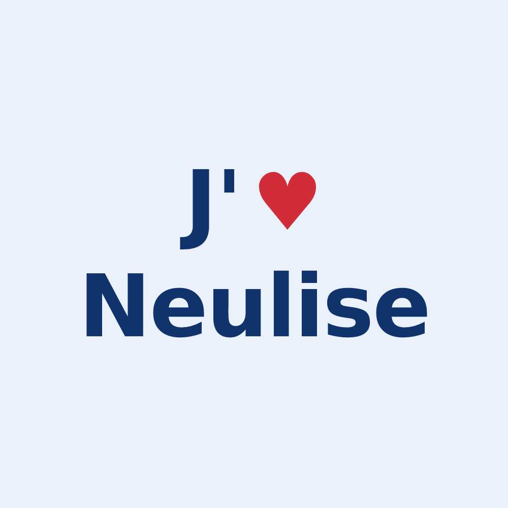 Sticker personnalisé Neulise — design J'aime Neulise