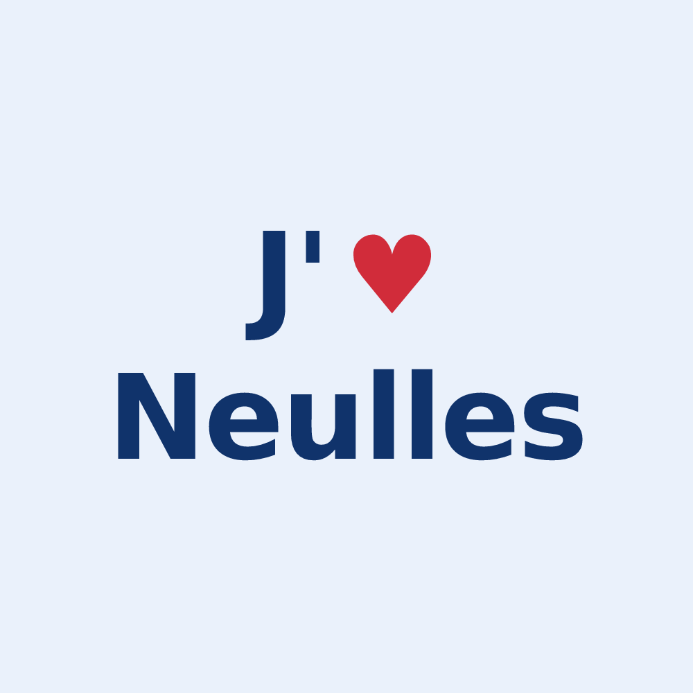 Sticker personnalisé Neulles — design J'aime Neulles