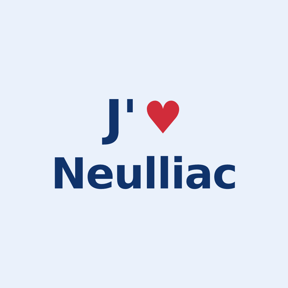 Sticker personnalisé Neulliac — design J'aime Neulliac