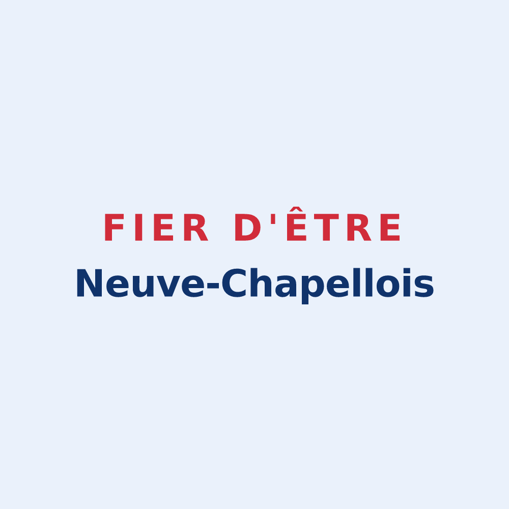 Sticker « Fier d'être Neuve-Chapellois » — design pour Neuve-Chapelle