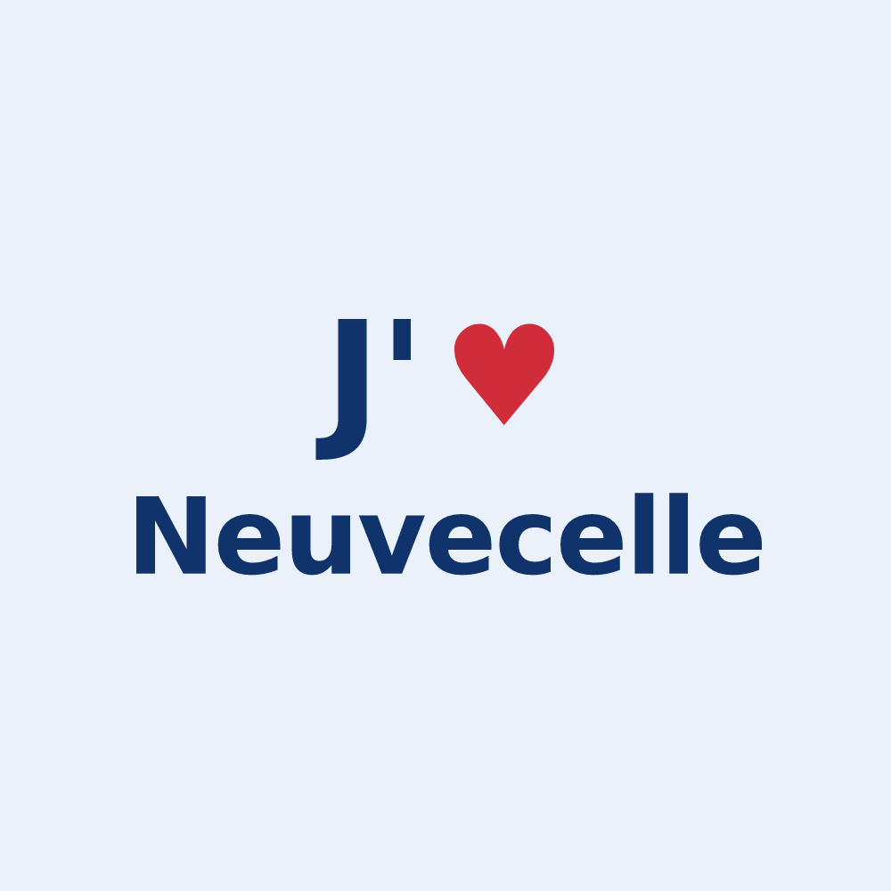 Sticker personnalisé Neuvecelle — design J'aime Neuvecelle