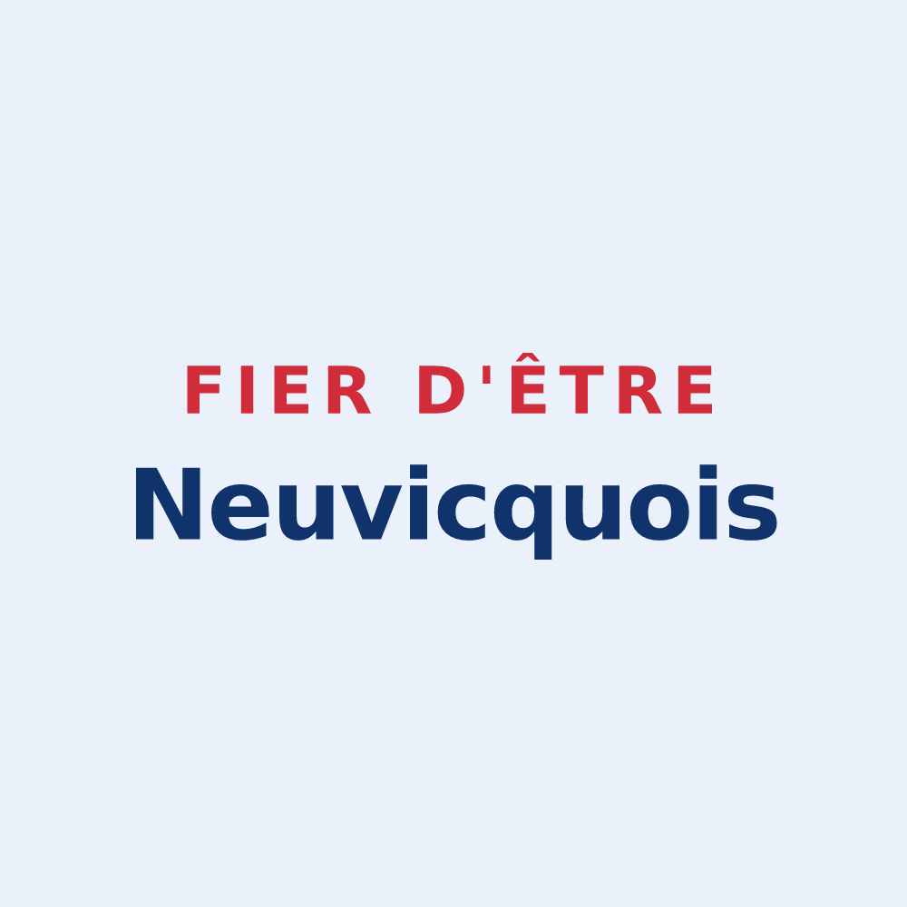 Sticker « Fier d'être Neuvicquois » — design pour Neuvicq-le-Château