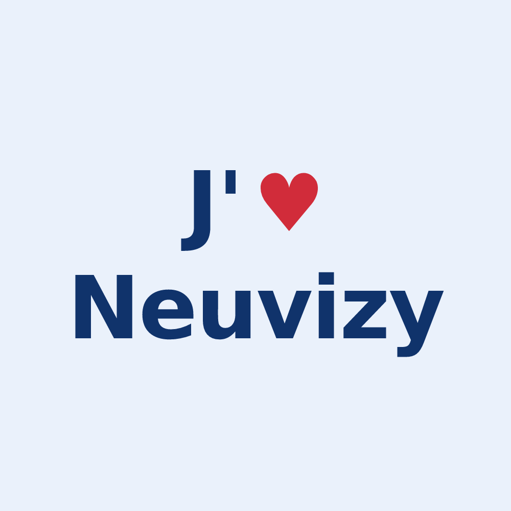 Sticker personnalisé Neuvizy — design J'aime Neuvizy