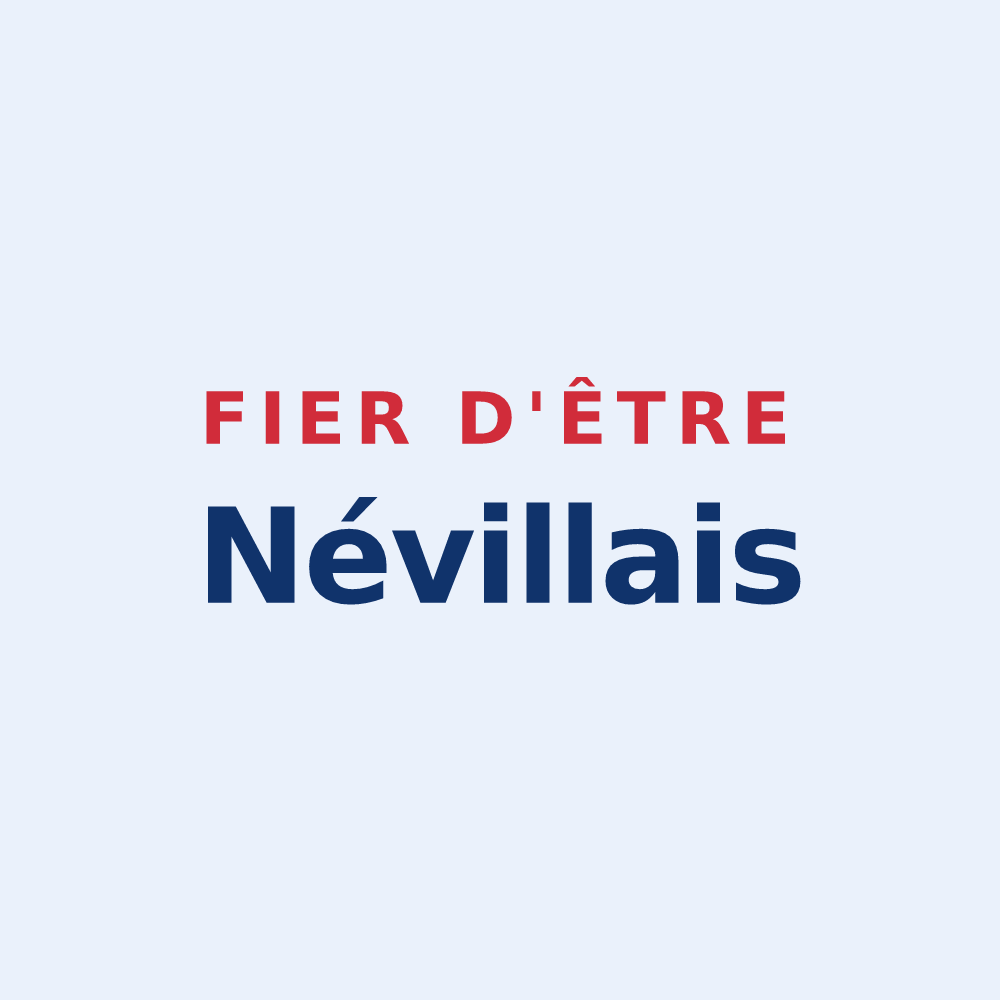 Sticker « Fier d'être Névillais » — design pour Néville