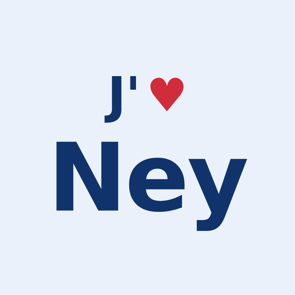 Sticker personnalisé Ney — design J'aime Ney