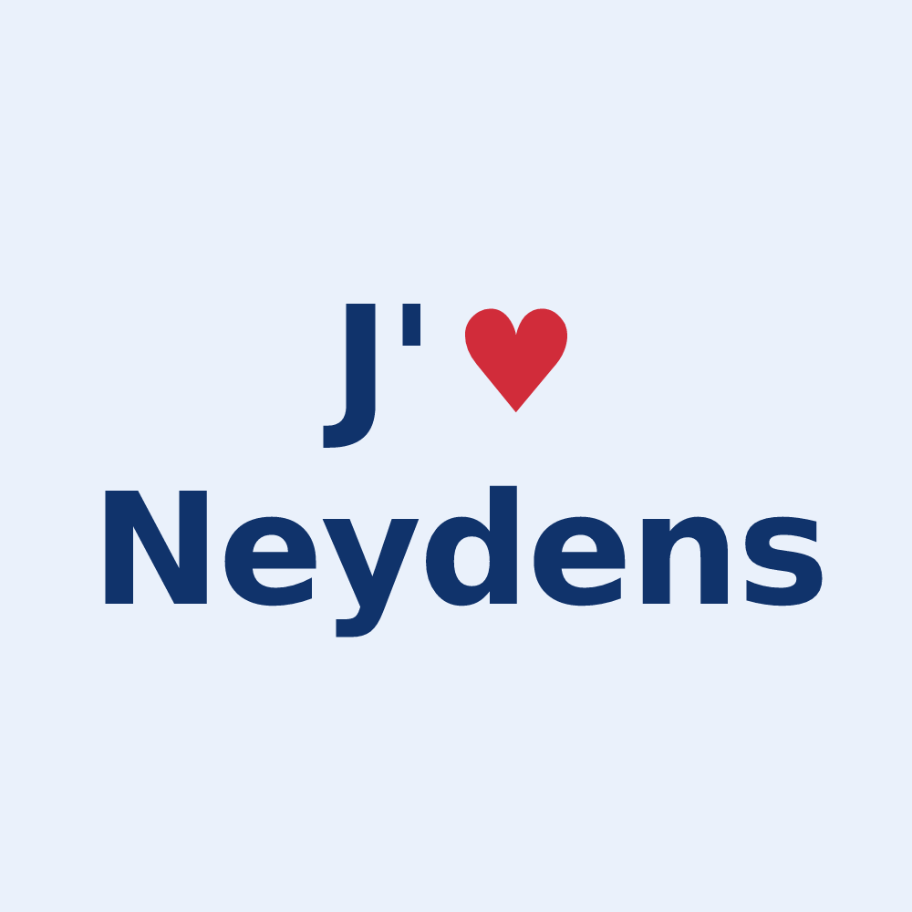 Sticker personnalisé Neydens — design J'aime Neydens