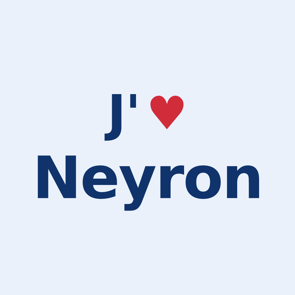 Sticker personnalisé Neyron — design J'aime Neyron