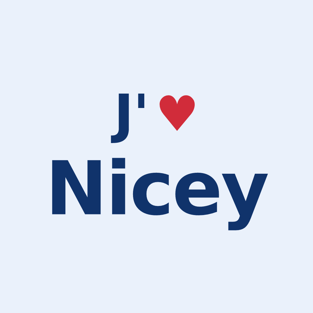 Sticker personnalisé Nicey — design J'aime Nicey