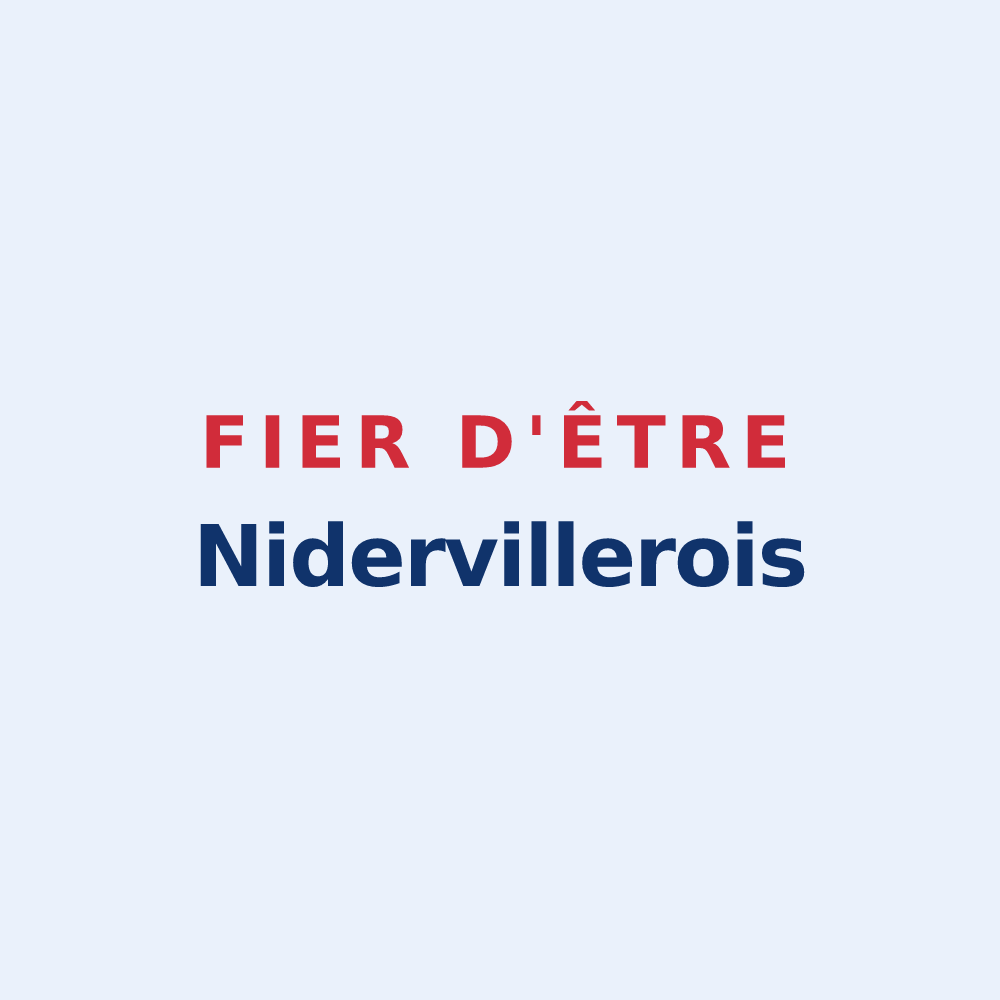 Sticker « Fier d'être Nidervillerois » — design pour Niderviller