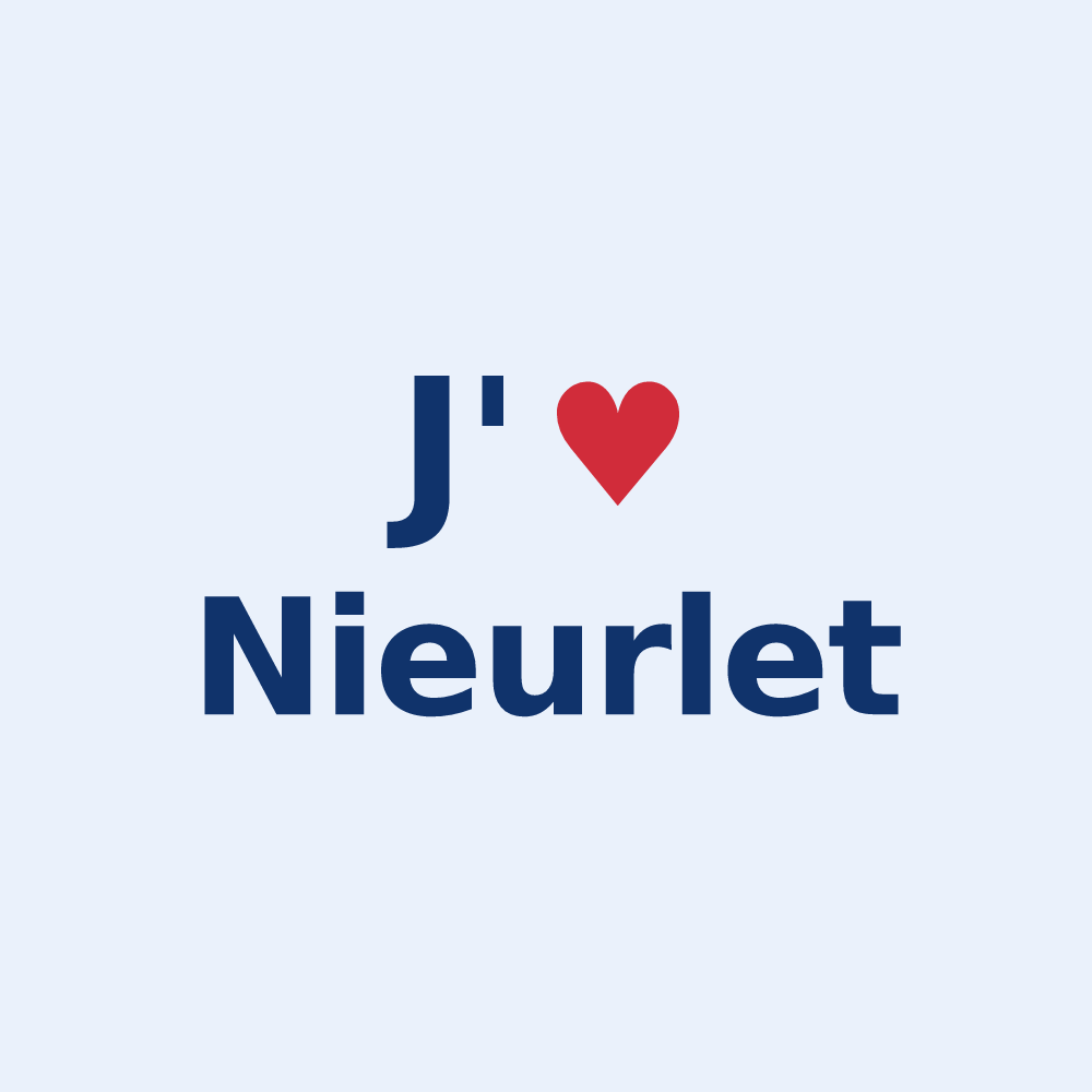 Sticker personnalisé Nieurlet — design J'aime Nieurlet