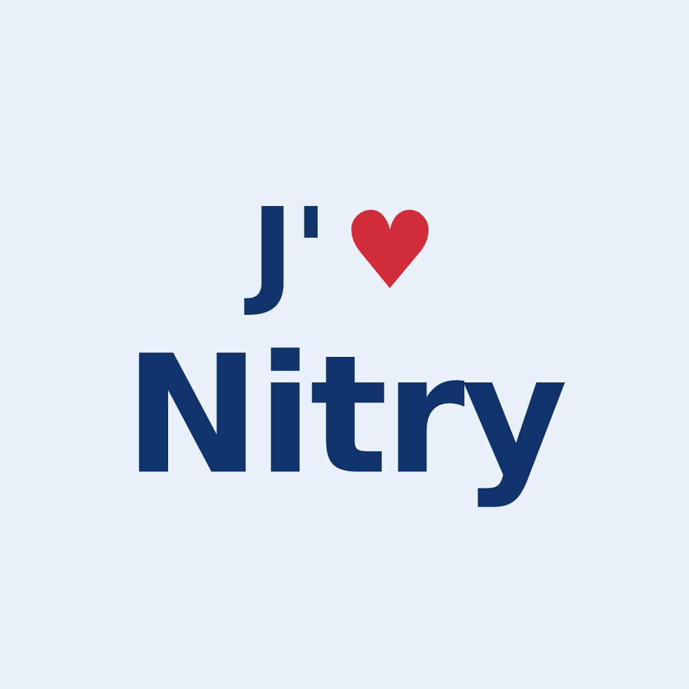 Sticker personnalisé Nitry — design J'aime Nitry
