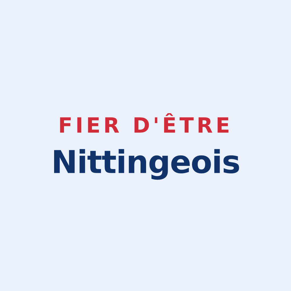 Sticker « Fier d'être Nittingeois » — design pour Nitting