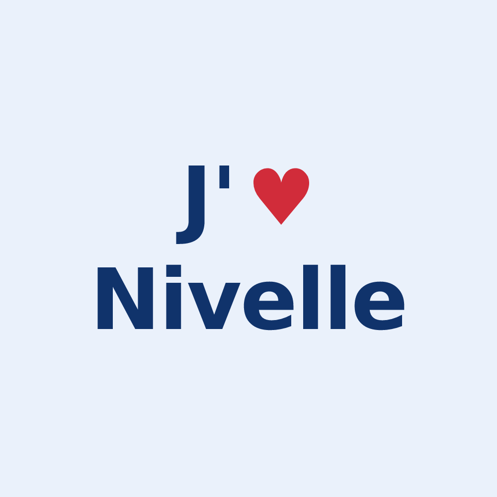 Sticker personnalisé Nivelle — design J'aime Nivelle