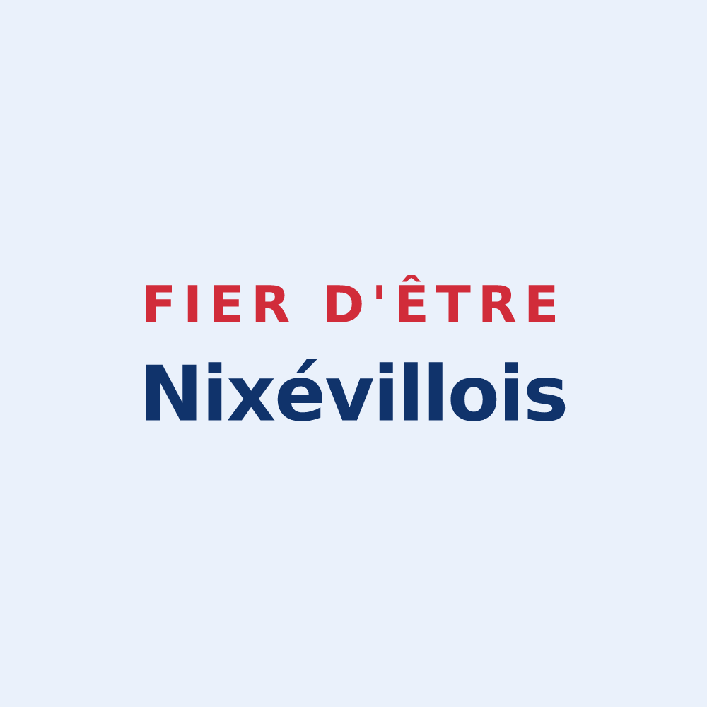 Sticker « Fier d'être Nixévillois » — design pour Nixéville-Blercourt