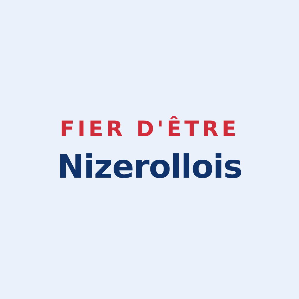 Sticker « Fier d'être Nizerollois » — design pour Nizerolles