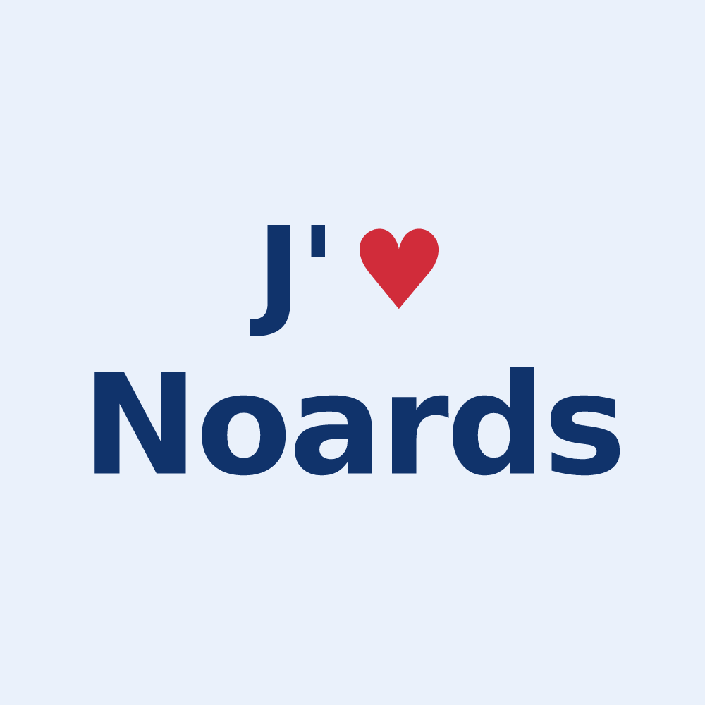 Sticker personnalisé Noards — design J'aime Noards